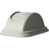 Rubbermaid Commercial 28-quart Wastebasket Lid - Dome - Plastic - 1 Each - Beige