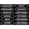 Ashley Magnetic Chalkboard Days of the Week - 12 - Die-cut, Write on/Wipe off - 1 / Each - Multicolor