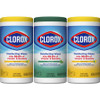 Clorox Disinfecting Cleaning Wipes Value Pack - Ready-To-Use Wipe - Fresh, Crisp Lemon Scent - 75 / Canister - 225 / Pack - White