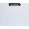 Saunders Landscape Aluminum Clipboard - 8 1/2" x 11" - Low-profile - Aluminum - White - 1 Each