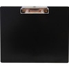 Saunders Landscape Aluminum Clipboard - 8 1/2" x 11" - Low-profile - Aluminum - Black - 1 Each