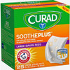 Curad SoothePlus Medium Non-stick Pads - 4" x 4" - 25/Box - White
