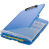 Officemate Slim Clipboard Storage Box - 1" Clip Capacity - 8 1/2" x 11" - Low Profile - Blue - 1 Each