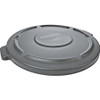 Rubbermaid Commercial Brute 32G Container Flat Lid - Flat - Plastic - 6 / Carton - Gray