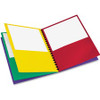 Oxford Letter Pocket Folder - 8 1/2" x 11" - 200 Sheet Capacity - 8 Pocket(s) - Fiber - Red, Green, Yellow, Purple - 1 Each