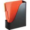 Officemate Open Top Magazine File - Black - Plastic - 1 Each