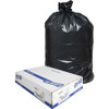 Genuine Joe Slim Jim Can Liners - Medium Size - 23 gal - 28.50" Width x 43" Length - Low Density - Black - 1/Carton - 150 Per Box - Office Waste, Food