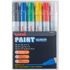 uni-ball Uni-Paint PX-20 Oil-Based Medium Point Marker - Medium Marker Point - Assorted, Blue, Red, Green, Yellow, Black Oil Based Ink - White Barrel - 6 / Set