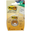 Post-it Notes - 1" Width x 58.33 ft Length - 6 Line(s) - White Tape - Removable - 1 / Roll - Yellow
