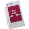 C-Line Heavyweight Poly Sheet Protectors - Mini Size, Clear, Top Loading, 8-1/2 x 5-1/2, 50/BX, 62058