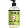 Mrs. Meyer's Hand Soap - Lemon Verbena Scent - 12.5 fl oz (369.7 mL) - Dirt Remover, Grime Remover - Hand - Multicolor - Non-drying, Paraben-free, Phthalate-free - 1 Each