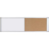 MasterVision MasterVision Ultra Dry-erase Cork Board Combo - 48" (4 ft) Width x 18" (1.5 ft) Height - White Cork Surface - Silver Aluminum Frame - Rectangle - 1 Each