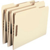 Smead 1/3 Tab Cut Letter Recycled Fastener Folder - 8 1/2" x 11" - 3/4" Expansion - 2 x 2K Fastener(s) - 2" Fastener Capacity for Folder - Top Tab Location - Assorted Position Tab Position - Manila - Manila - 100% Recycled - 50 / Box