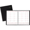 At-A-Glance Monthly Planner - Monthly - 1 Year - January 2023 till December 2023 - 1 Month Double Page Layout - 8" x 10" Sheet Size - Wire Bound - Simulated Leather - Black - Address Directory, Phone Directory, Perforated, Non-refillable - 1 Each