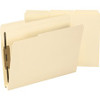 Smead 1/3 Tab Cut Letter Recycled Fastener Folder - 8 1/2" x 11" - 1 1/2" Expansion - 2 x 2B Fastener(s) - 1 1/2" Fastener Capacity for Folder - Top Tab Location - Assorted Position Tab Position - Manila - Manila - 10% Recycled - 50 / Box