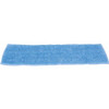 Rubbermaid Commercial Standard Microfiber Damp Mop - 5" Width x 18" Length - Nylon, Polyester, MicroFiber - Blue