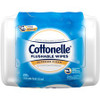 Cottonelle Flushable Wet Wipes - White - Flushable, Quick Drying, Alcohol-free - For Home, Office, School - 42 Per Container - 42 / Each