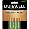 Duracell AAA Rechargeable Batteries - For Gaming Controller, Flashlight, Monitoring Device - Battery Rechargeable - AAA - 24 / Carton