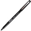 Integra Fineliner Ultra Fine Permanent Markers - Ultra Fine Marker Point - Black - 12 / Pack