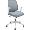 Lorell Mid-Back Task Chair - Fabric Seat - Mid Back - 5-star Base - Gray - Armrest - 1 Each