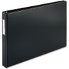Business Source Tabloid-size Round Ring Reference Binder - 1" Binder Capacity - Tabloid - 11" x 17" Sheet Size - Round Ring Fastener(s) - Black - Recycled - Durable, Label Holder - 1 Each
