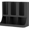 Mind Reader 6-compartment Condiment Organizer - 6 Compartment(s) - 15" Height x 11.5" Width6.5" Length - Black - Plastic - 1 Each