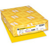 Astrobrights Laser, Inkjet Colored Paper - Sunburst Yellow - 30% Recycled Content - Letter - 8 1/2" x 11" - 24 lb Basis Weight - Smooth - 500 / Ream - Heavyweight, Acid-free, Lignin-free