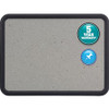 Quartet Contour Bulletin Board - 24" Height x 36" Width - Faux Granite Surface - Self-healing, Durable - Black Frame - 1 Each