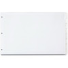 Cardinal Write 'n Erase Special Mylar Tab Dividers - 8 x Divider(s) - Write-on Tab(s) - 8 Tab(s)/Set - 17.5" Divider Width x 11.50" Divider Length - Tabloid - 11" Width x 17" Length - White Divider - White Tab(s) - 1 Each