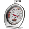 Rubbermaid Commercial Refrigerator/Freezer Thermometer - Large Display, Shatter Proof Lens - For Refrigerator/Freezer - Chrome