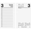 At-A-Glance Daily Desk Calendar Refill - Julian Dates - Monthly, Daily - 1 Year - January till December - 7:00 AM to 5:00 PM - Daily - 3 1/2" x 6" Sheet Size - White, Black - Paper