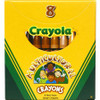 Crayola Large Multicultural Crayons - Assorted - 8 / Box