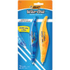 BIC Exact Liner Wite-Out Brand Correction Tape - 0.20" Width x 19.67 ft Length - 1 Line(s) - White Tape - Pen Style - Odorless - 2 / Pack - White