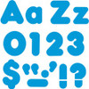 Trend Blue 4" Casual Combo Ready Letters Set - Learning Theme/Subject - 50 x Uppercase Letters, 82 x Lowercase Letters, 29 x Punctuation Marks, 20 x Numbers Shape - Reusable, Fade Resistant - 4" Height - Blue - 1 / Pack