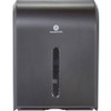Georgia-Pacific Combi-Fold Paper Towel Dispenser - C Fold, Multifold, BigFold, Z Fold Dispenser - 400 x C Fold, 600 x Multifold - 15.5" Height x 11" Width x 5.3" Depth - Plastic - Black - Durable, Key Lock - 1 / Carton