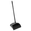 Rubbermaid Commercial LobbyPro Upright Dust Pan - 12.50" Wide - 31" Metal Handle - Plastic Pan - Black Pan - 6 / Carton