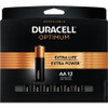 Duracell Optimum AA Alkaline Batteries - AA - 1.5 V DC - 12 / Pack