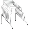 Fellowes Wire Step File - 8 Compartment(s) - 8 Divider(s) - 11.8" Height x 10.1" Width x 12.1" Depth - Desktop - Silver - Steel - 1 Each