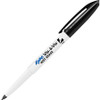 Expo Vis-A-Vis Wet-Erase Markers - Fine Marker Point - Retractable - Black - White Barrel - 12 / Dozen