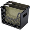 Officemate Recycled Plastic Desktop File Organizer - 10.8" Height x 13.3" Width x 8.6" Depth - Desktop - Compact, Portable - 30% - Black - 1 Each