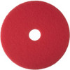 3M Niagara Cleaning Pad - 5/Carton - Round x 14" Diameter - Buffing, Floor - Marble Floor - 175 rpm to 600 rpm Speed Supported - Scuff Mark Remover - Polyester - Red
