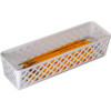 Officemate Achieva Long Supply Basket, 3/PK - 3.4" Height x 10.1" Width x 3.6" Depth - Compact, Stackable, Storage Space - White - Plastic - 3 / Pack