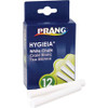 Dixon White Chalk Sticks - 3.3" Length - 0.4" Diameter - White - 12 / Box