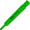 Integra Chisel Desk Liquid Highlighters - Chisel Marker Point Style - Green - 1 Dozen