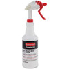 Rubbermaid Commercial 32-oz Trigger Spray Bottle - Suitable For Cleaning - Heavy Duty - 9.6" Height - 3.4" Width - 6 / Carton - Clear