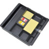 3M Post it C-71 Desk Drawer Organizer - 1.5" Height x 11.6" Width x 10.4" Depth - Adjustable - 100% Recycled - Black - Plastic - 1 Each