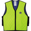 Ergodyne Chill-Its Evaporative Cooling Vest - Comfortable, High Visibility, Ventilation, Stretchable, Water Repellent, Lightweight, Durable, Washable, Reusable, Zipper Closure - 2-Xtra Large Size - Polymer, Nylon - Lime - 1 / Each