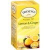 Twinings Lemon & Ginger Herbal Tea Bag - 1.3 oz - 25 / Box