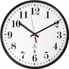 Chicago Lighthouse 12-3/4" Radio Control Clock - Analog - Quartz - Black - Modern Style