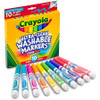 Crayola Tropical Colors Pack Washable Markers - Broad Marker Point - Conical Marker Point Style - Plum, Golden Yellow, Azure, Copper, Emerald, Teal, Pumpkin, Raspberry, Kiwi, Primrose - 10 / Pack